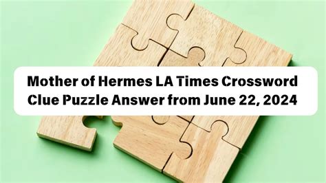 mother of hermes crossword puzzle